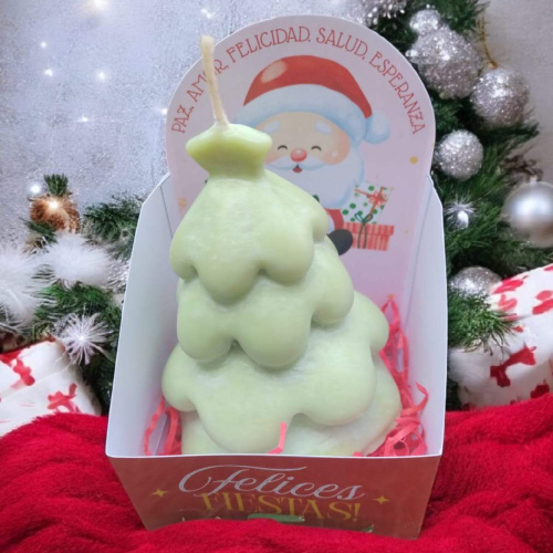 Vela molde árbol de navidad 